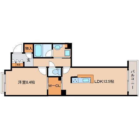 奈良駅 徒歩6分 3階の物件間取画像